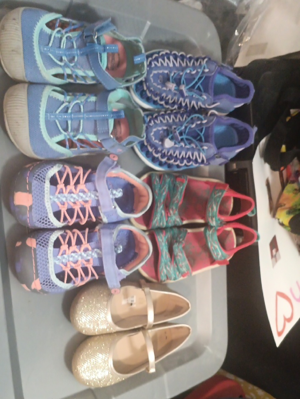 Keen Girls Blue Purple Multi-Color Active Sandal-Sneakers